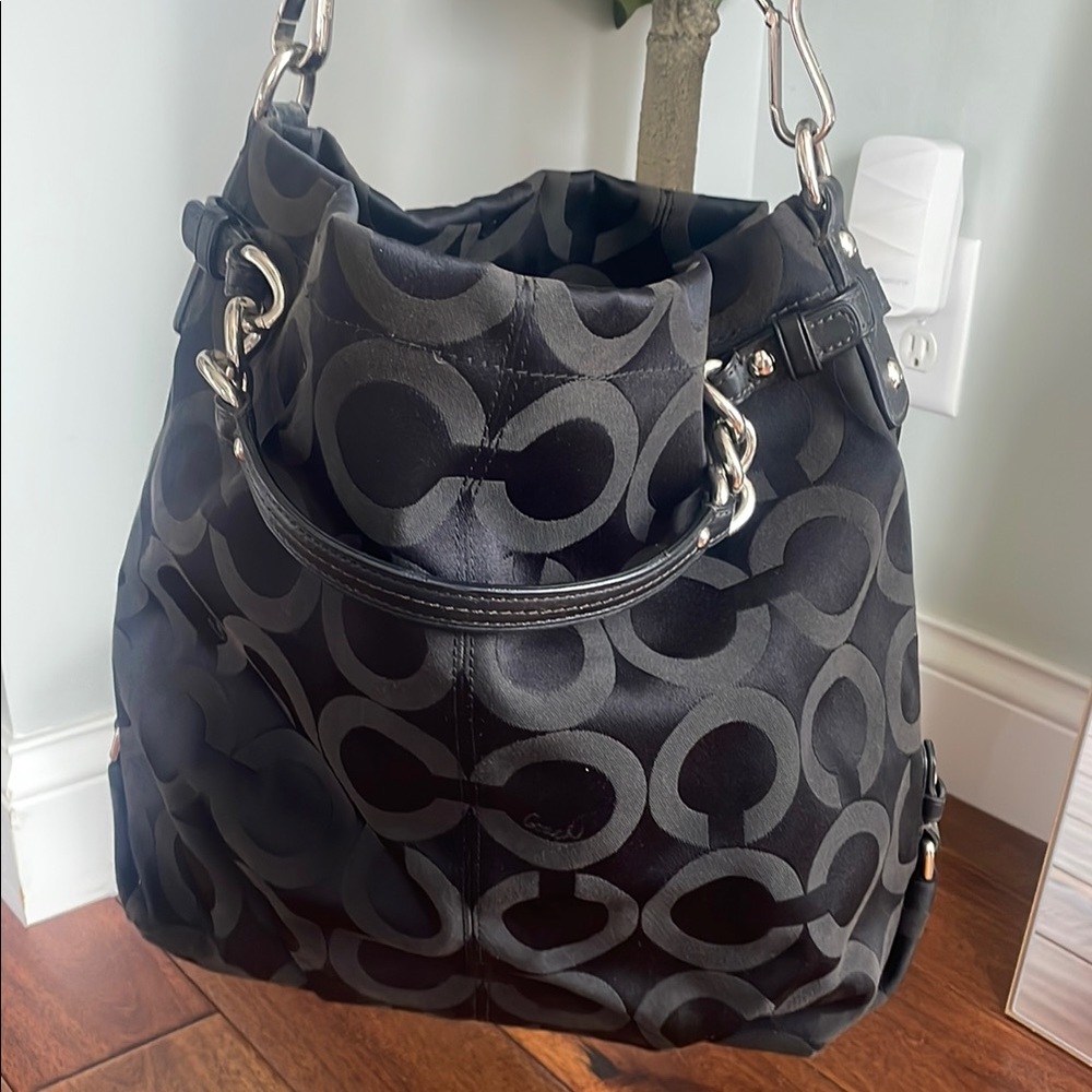 Black Patterned Women's Bag